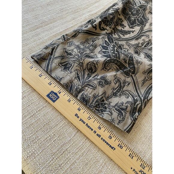 Etro Women’s Linen Pants Paisley Jacquard Wide Leg Relaxed Fit Italy XXL - Picture 4 of 14